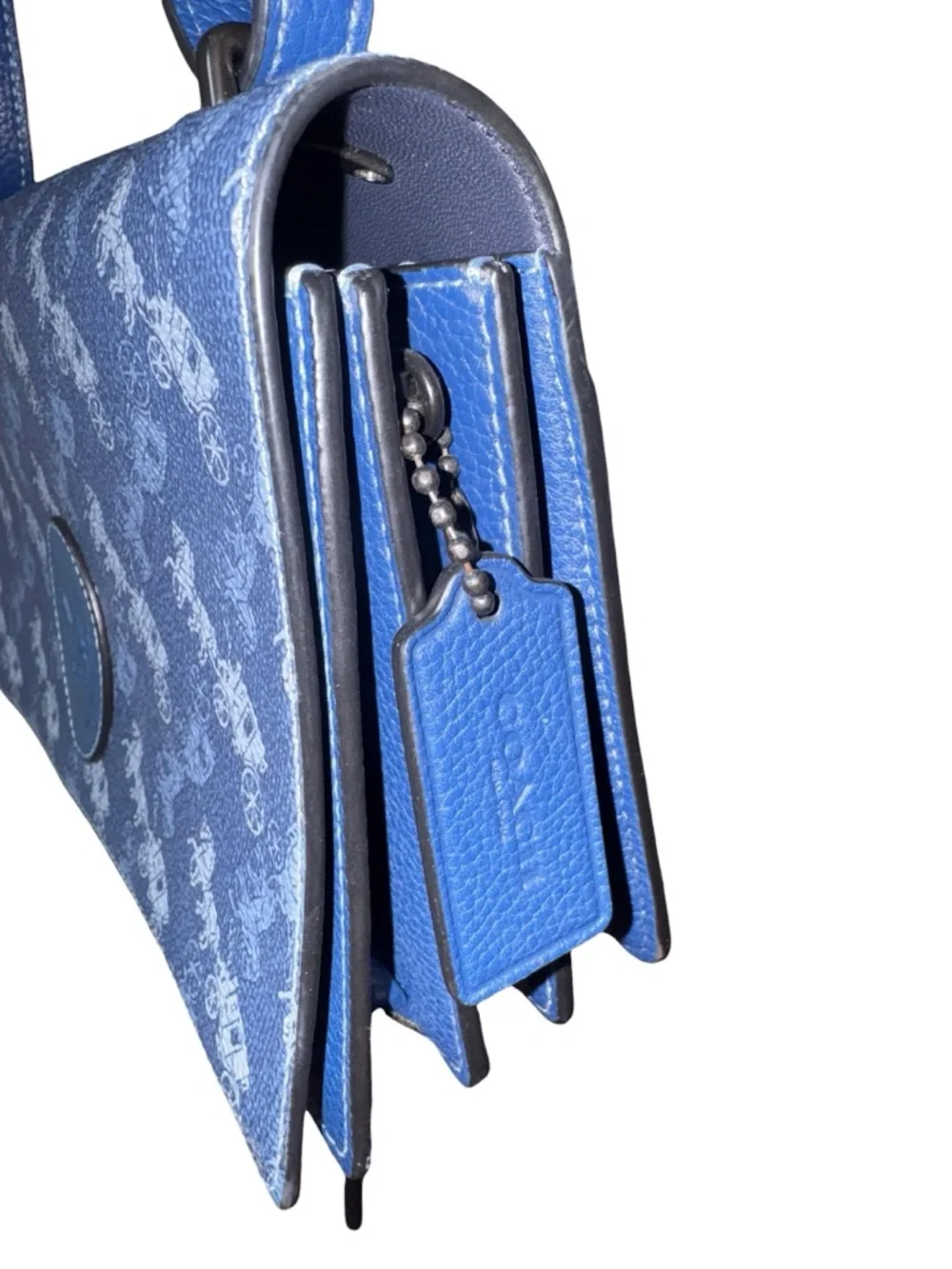 Coach Camille blue crossbody bag NWOT - Picture 3 of 11